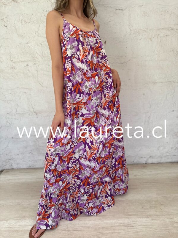 Vestido FLORI Morado - Image 3