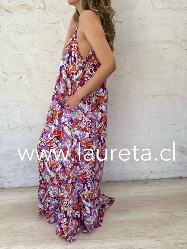 Vestido FLORI Morado - Image 4