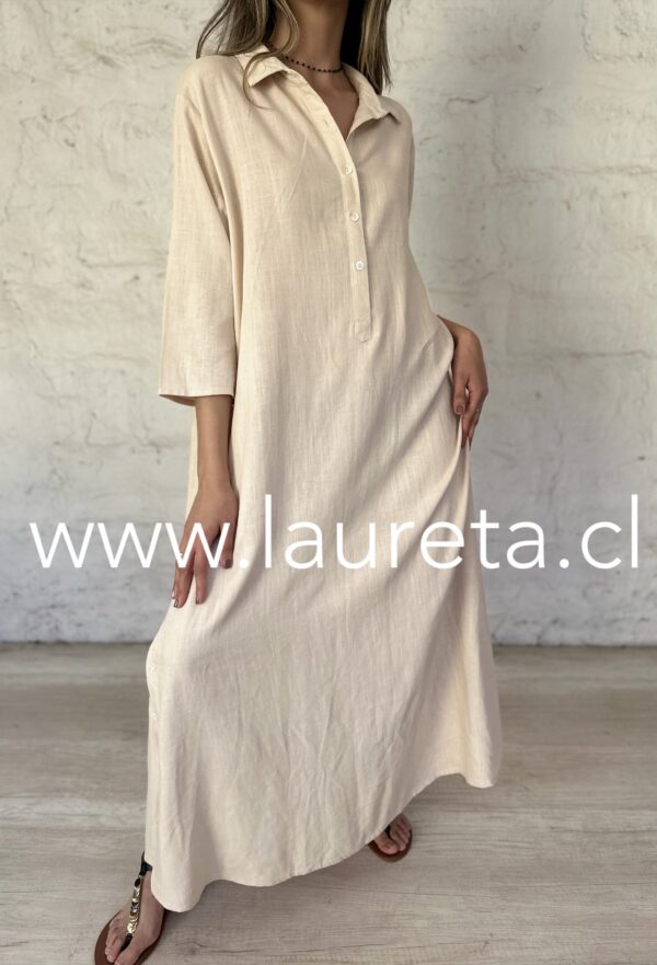 Vestido AGUSTINA Crema - Image 3