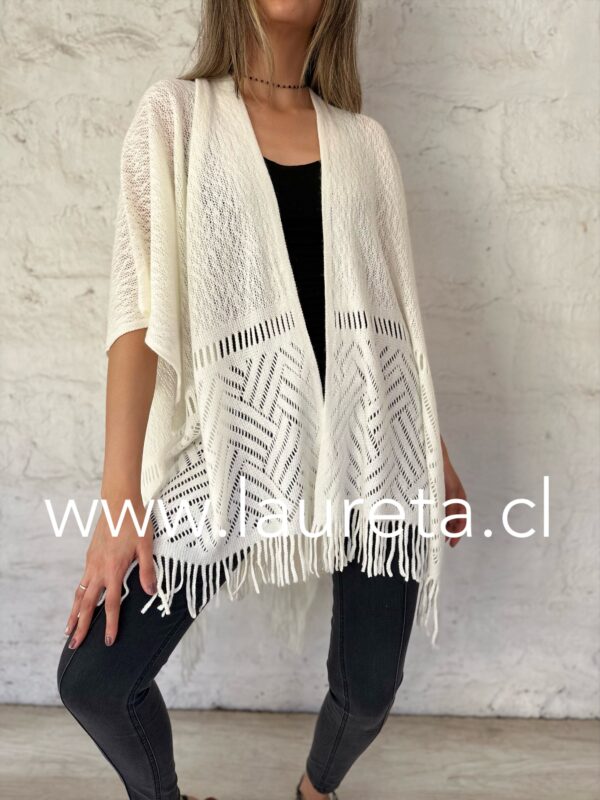 Ruana MACA Blanca - Imagen 2