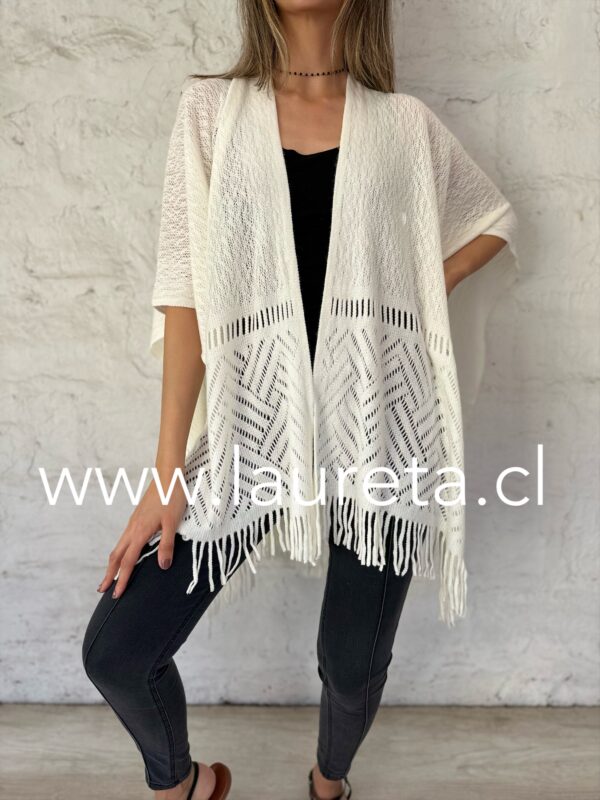 Ruana MACA Blanca - Imagen 3