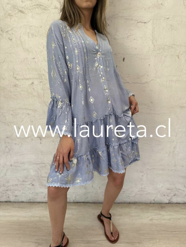 Vestido GLORIA Celeste - Image 3