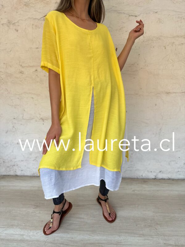 Blusón/Vestido  AGUSTINA Amarillo