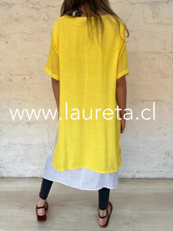 Blusón/Vestido  AGUSTINA Amarillo - Imagen 5