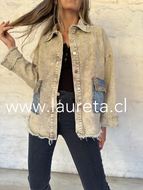 Chaqueta MANDIS Beige - Imagen 2