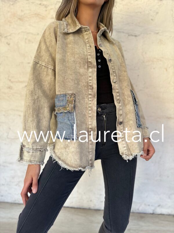 Chaqueta MANDIS Beige - Imagen 3