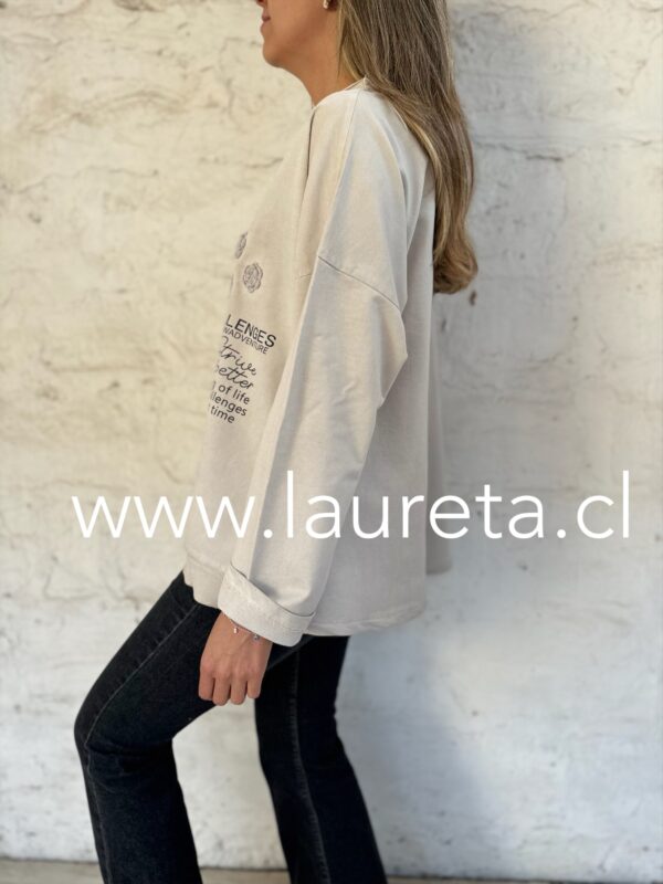 Poleron AGUSTINA Beige - Imagen 4