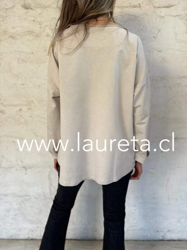 Poleron AGUSTINA Beige - Imagen 5