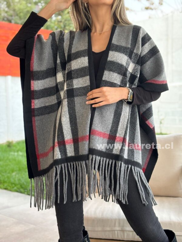 Ruana ALICE Gris - Imagen 3