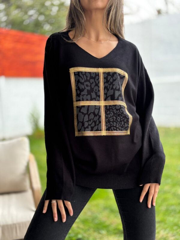 Sweaters MELISA Negro - Imagen 2