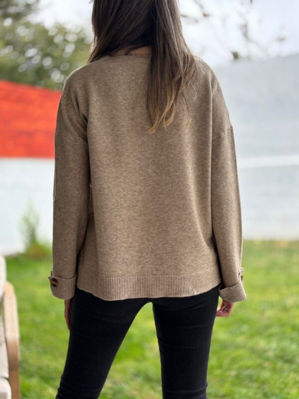 Sweaters BOTÓN Beige - Imagen 3