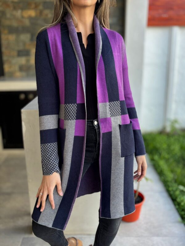 Cardigans MARIANA Morado - Imagen 2