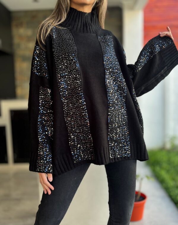 Sweaters CAROLINA Negro - Imagen 2