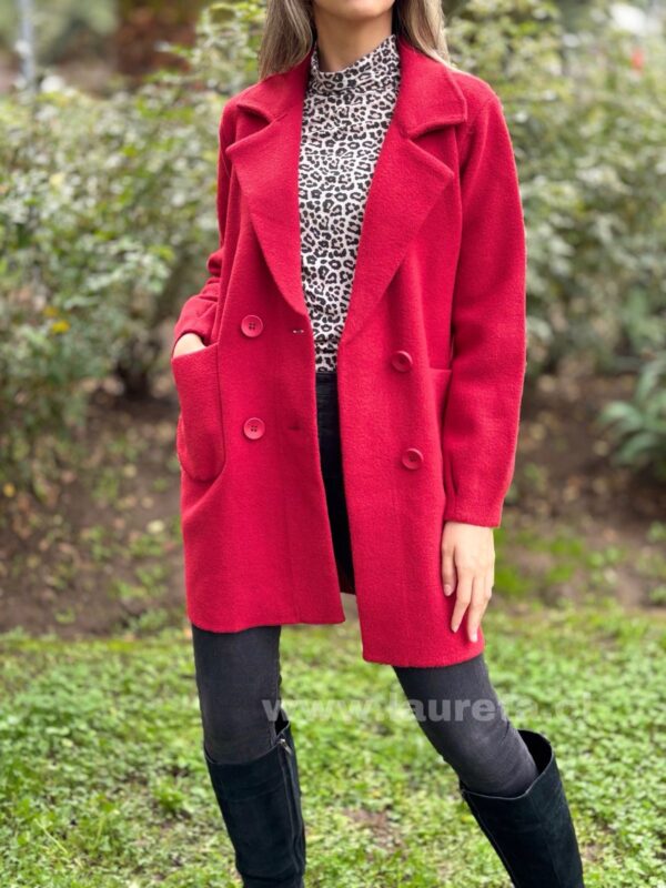Abrigo ALFONSINA Rojo - Imagen 3