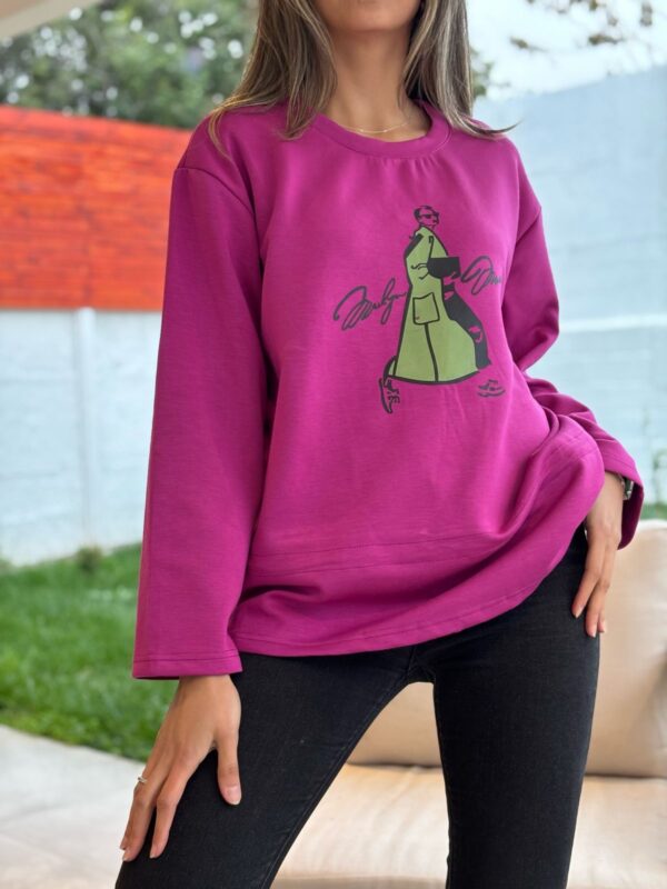Poleron WOMAN Fucsia - Imagen 2