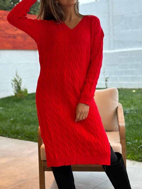 Vestido LEANDRA Rojo - Imagen 3