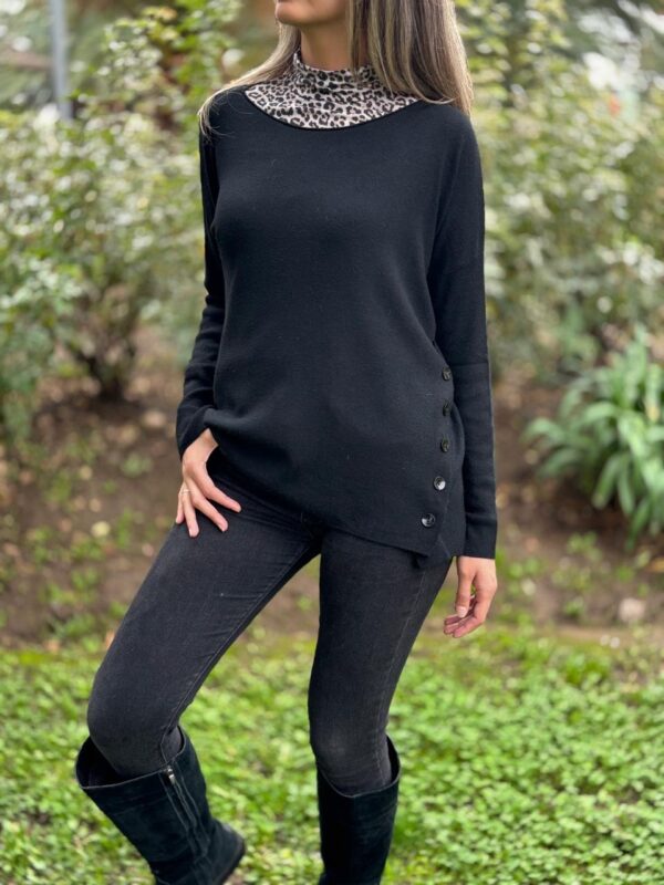 Sweaters BOTONES Negro