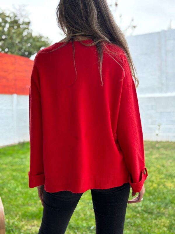 Sweaters BOTÓN Rojo - Imagen 3