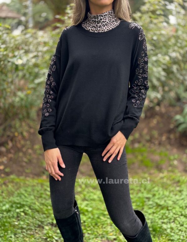 Sweaters ALMA Negro - Imagen 2