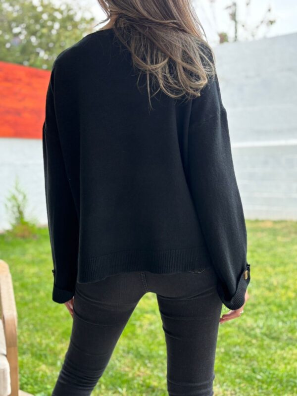 Sweaters BOTÓN Negro - Imagen 3