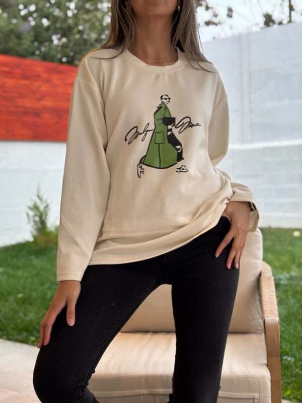 Poleron WOMAN Crema - Imagen 2