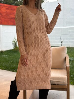 Vestido LEANDRA Beige