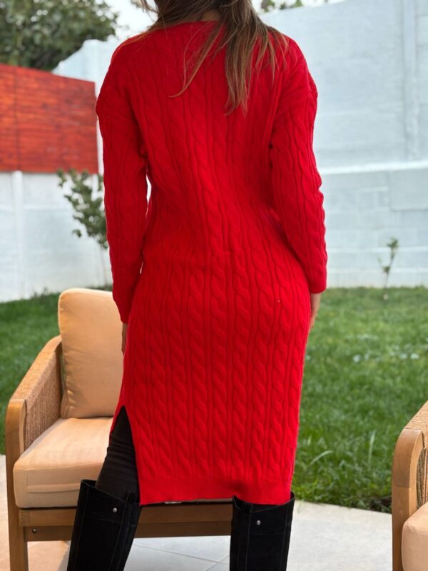 Vestido LEANDRA Rojo - Imagen 4