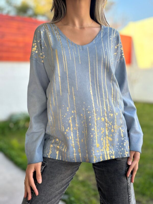 Sweaters MELINA Celeste - Imagen 3