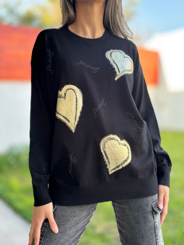 Sweaters AMOR Negro - Imagen 3