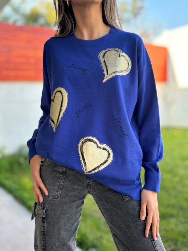 Sweaters AMOR Azul - Imagen 2