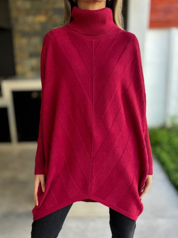 Chaleco CHANTAL Burdeo - Imagen 3
