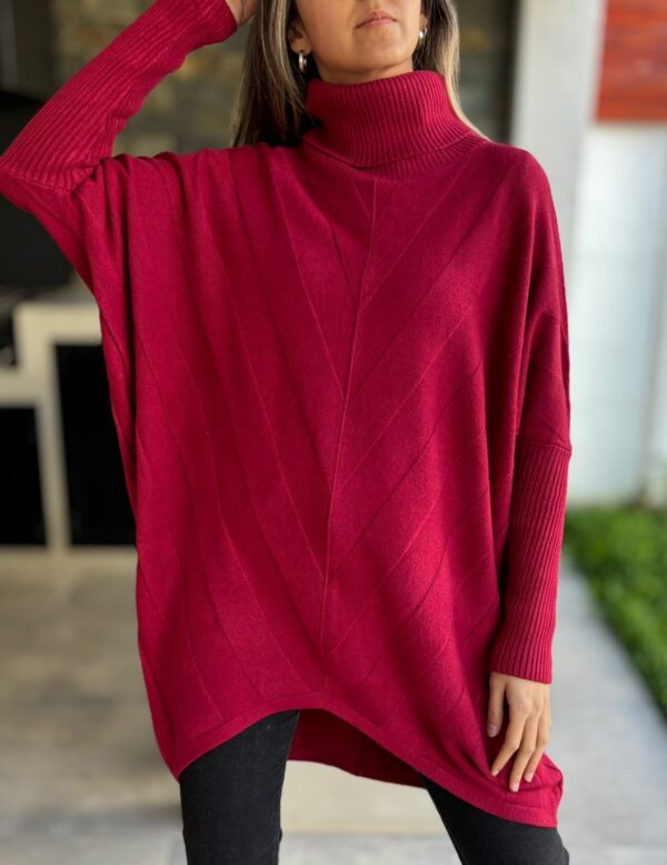 Chaleco CHANTAL Burdeo