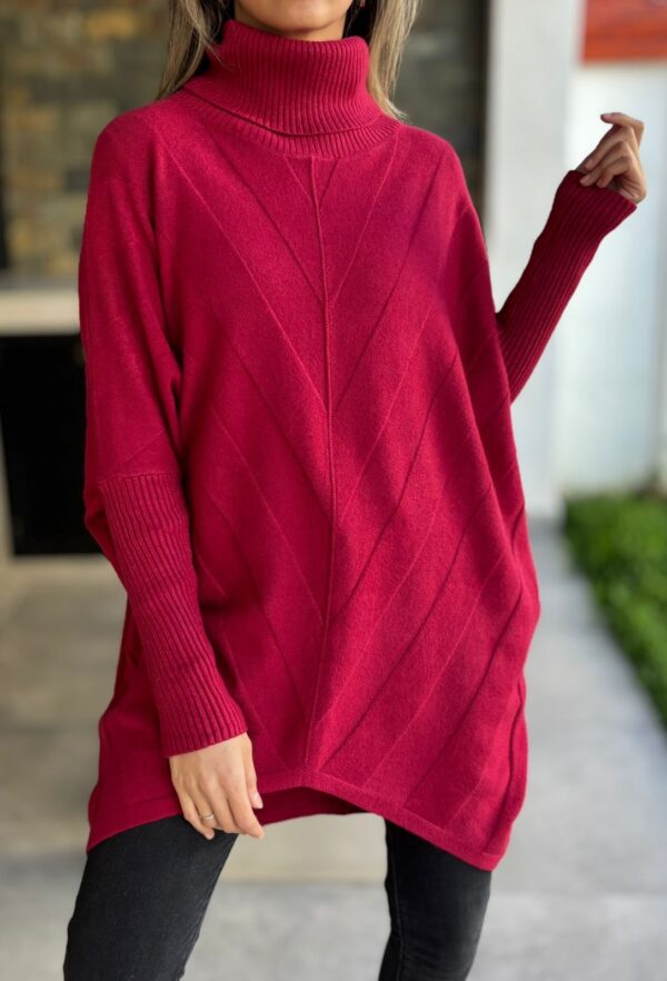 Chaleco CHANTAL Burdeo - Imagen 2