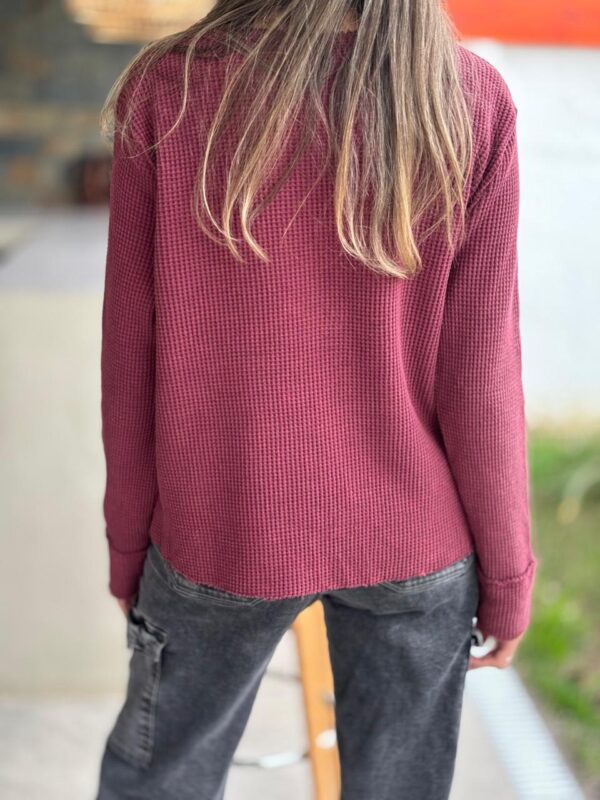 Sweater SIMONE Burdeo - Imagen 3