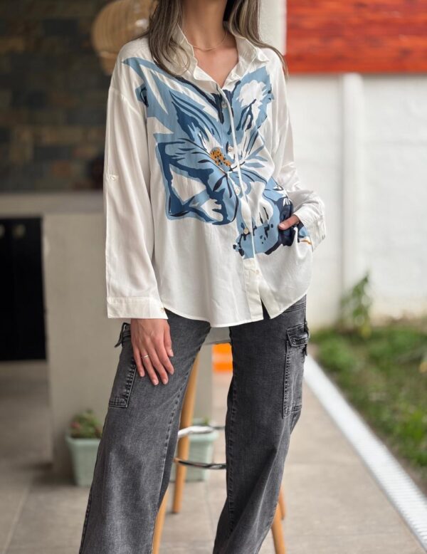 Blusa NICOLE Celeste - Imagen 3