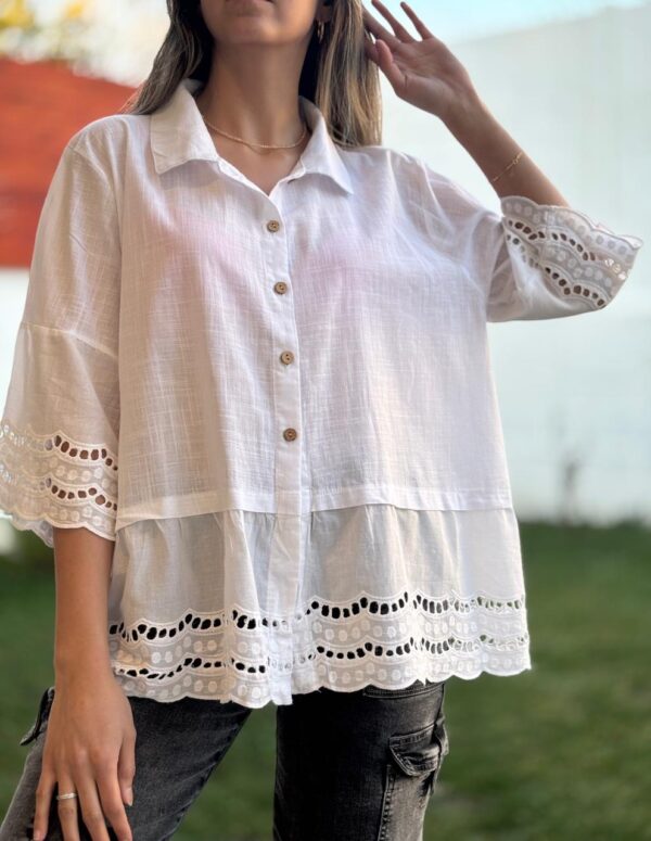 Blusa MURIEL Blanca - Imagen 3