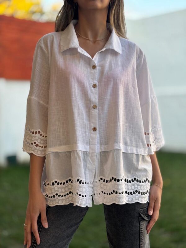 Blusa MURIEL Blanca - Imagen 2