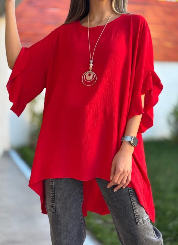 Blusón ROSALÍA Rojo - Imagen 2