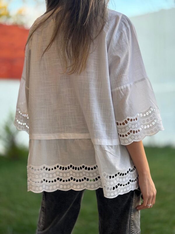 Blusa MURIEL Blanca - Imagen 4