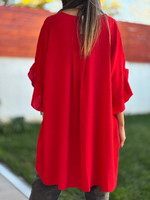 Blusón ROSALÍA Rojo - Imagen 4
