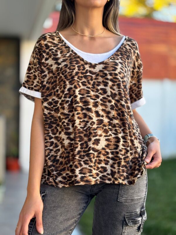 Polera MARTINA Café - Imagen 2
