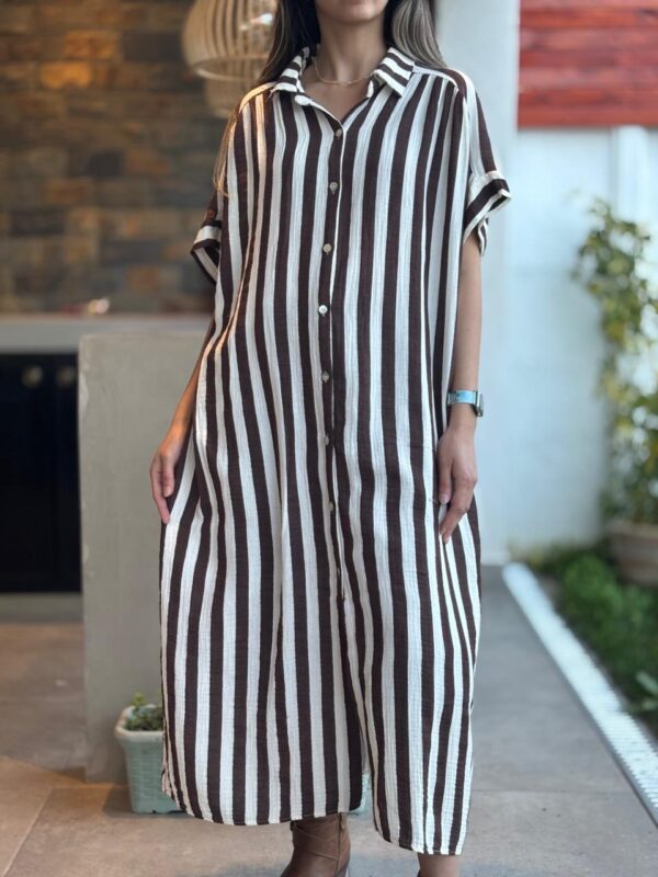 Vestido AMALIA café - Imagen 2