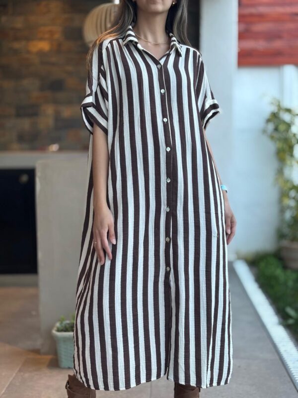 Vestido AMALIA café - Imagen 4
