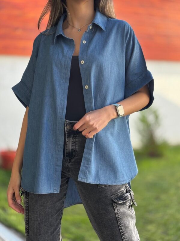 Blusa PABLA Celeste - Imagen 3