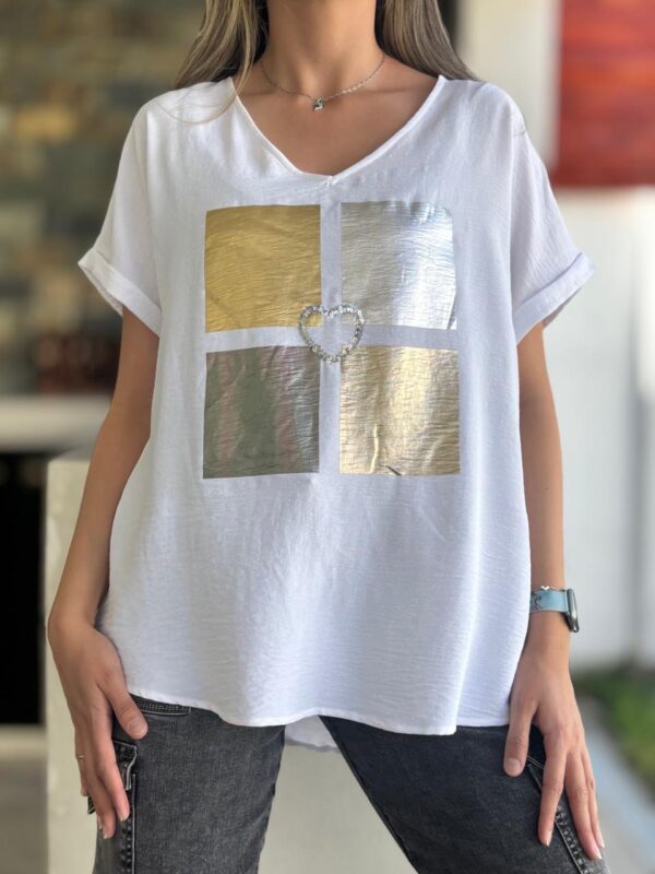 Polera MILA Blanca - Imagen 2