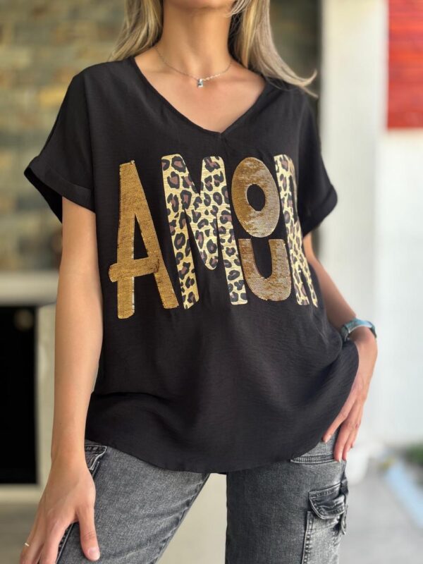 Polera AMOR Negra