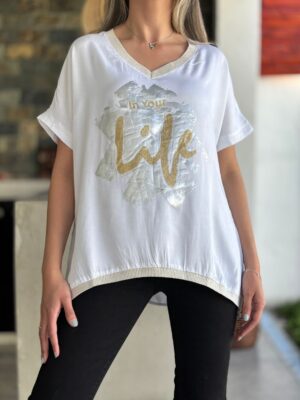Polera LIFE BLANCA