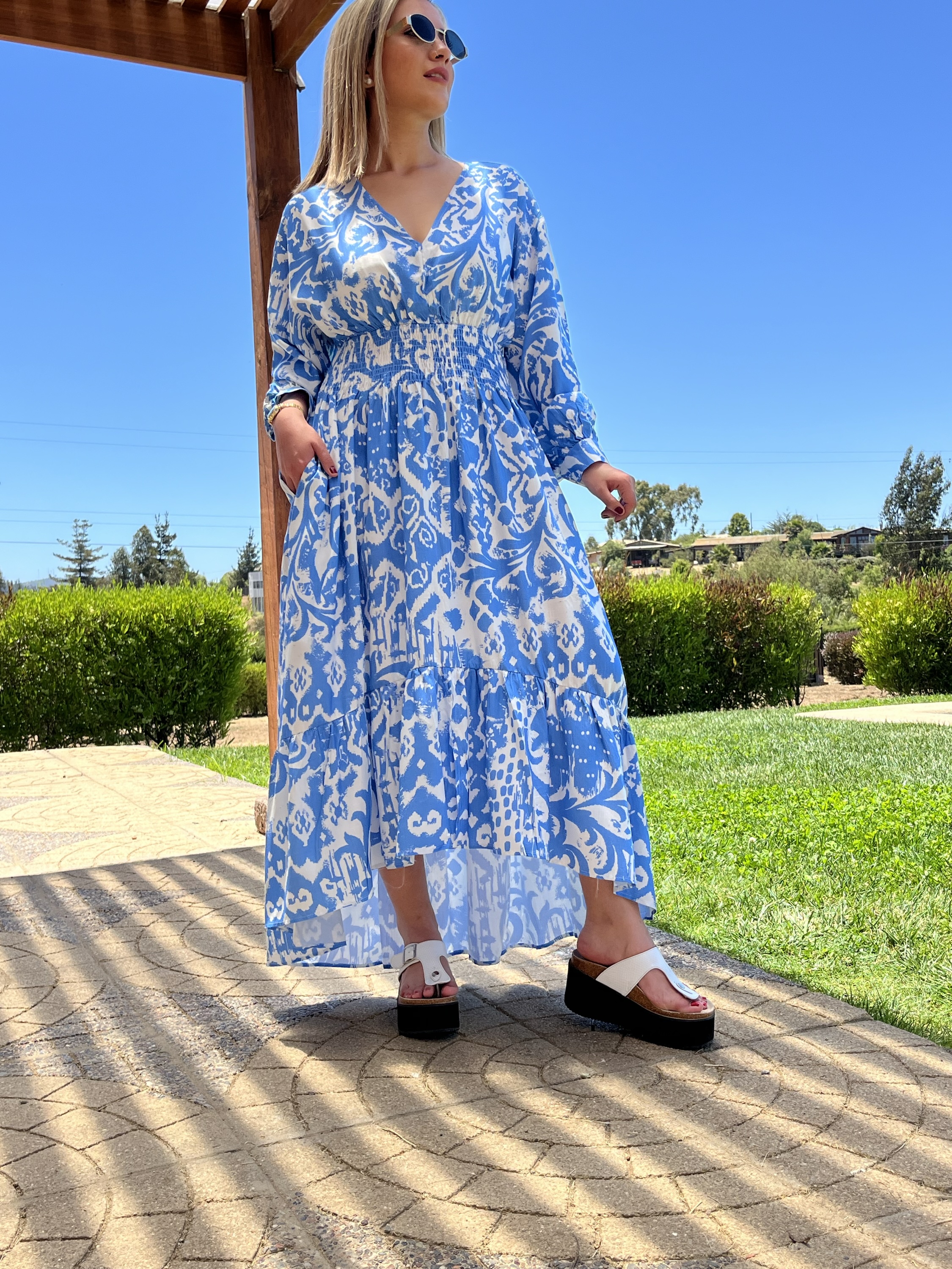 Vestido ELBA Celeste